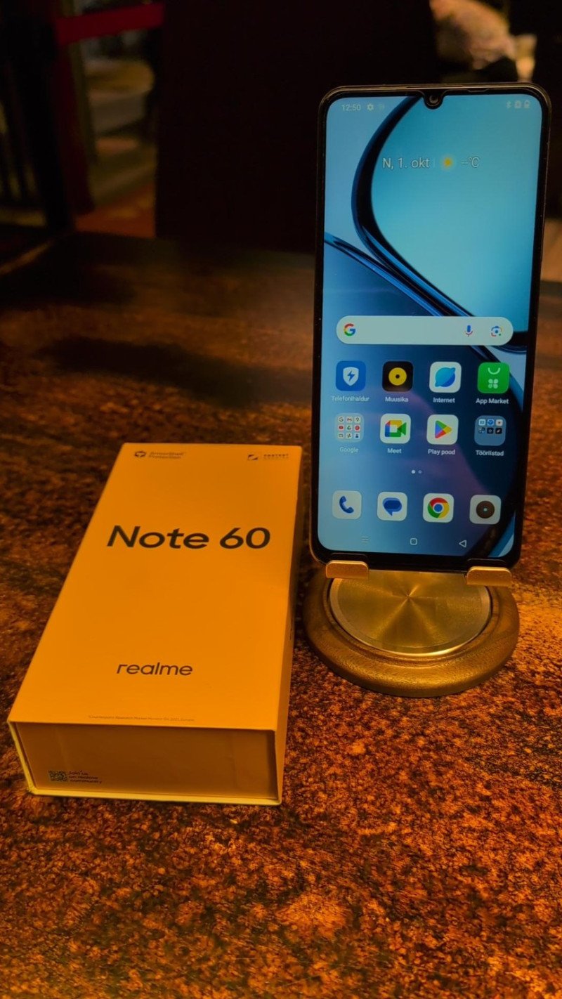 Mobiiltelefon Realme Note 60, 128GB karbis