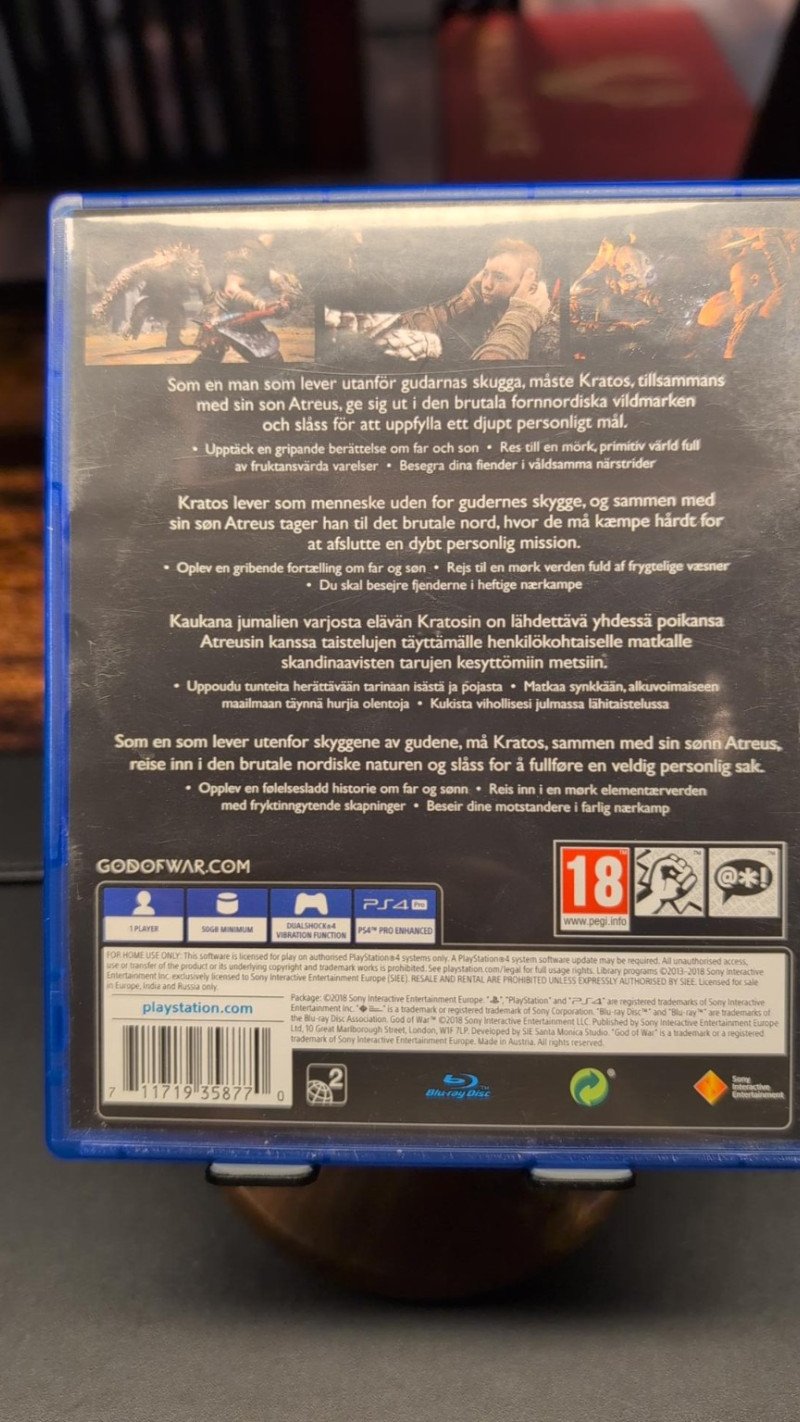 PS4 mäng God of War