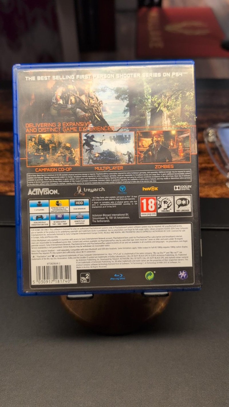 PS4 mäng Call of Duty Black ops 3