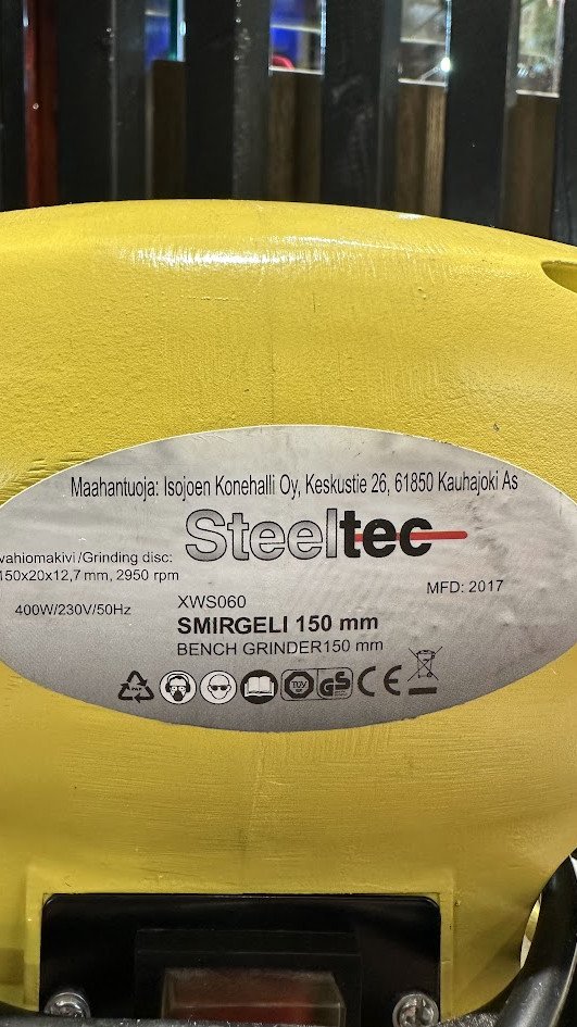 Elektriline käi Steeltec xws060 Smirgeli 150mm