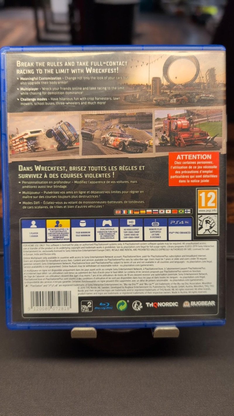 PS4 mäng WRECKFEST