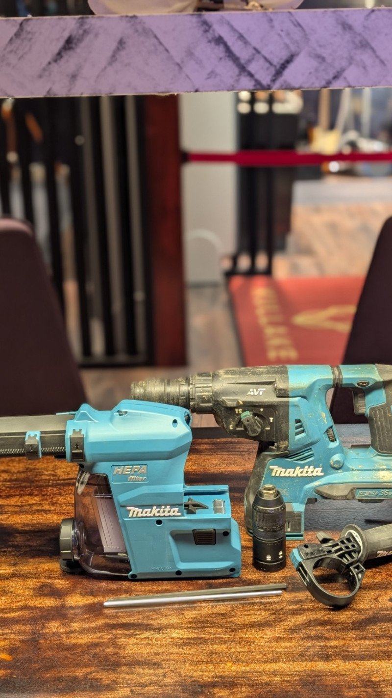 Makita akupuurvasar DHR281ZWJ + tolmukogumissüsteem