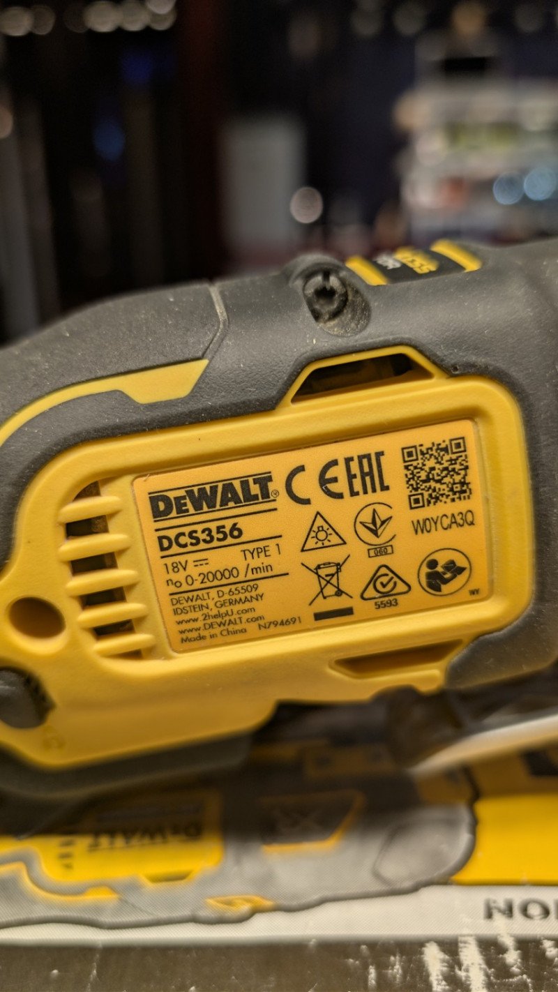 Universaalne tööriist DeWalt DCS356N