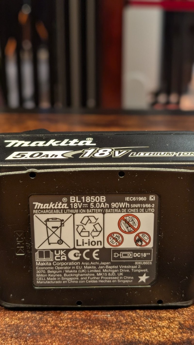 Makita aku 5.0Ah 18V 